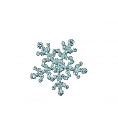 0.75" Snowflake Flatback