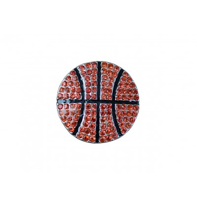 0.75" Basketball Flatback