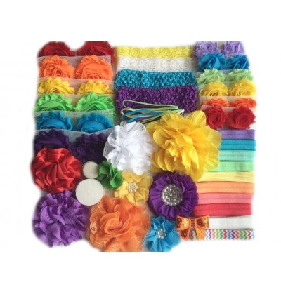 Rainbow Baby Shower Headband Kit