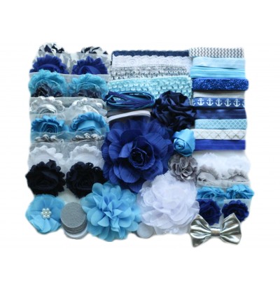 Blues Baby Shower Headband Kit