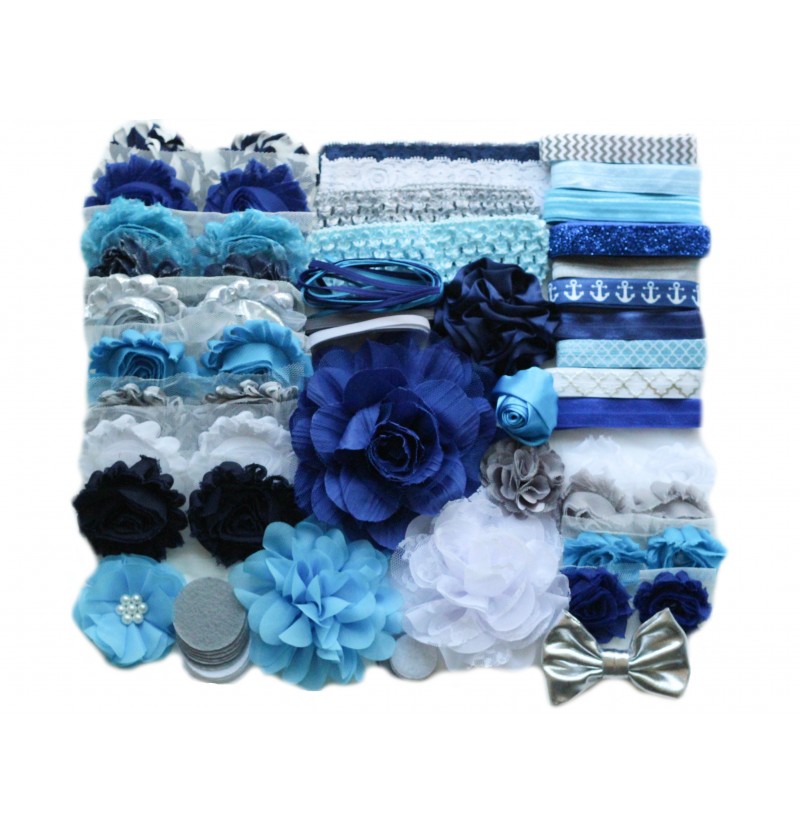 Blues Baby Shower Headband Kit