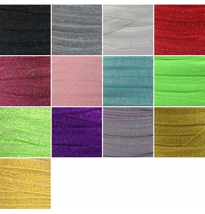 Frosted 5/8" Fold Over Elastic