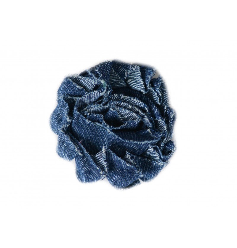 Denim 2.5" Shabby Flowers