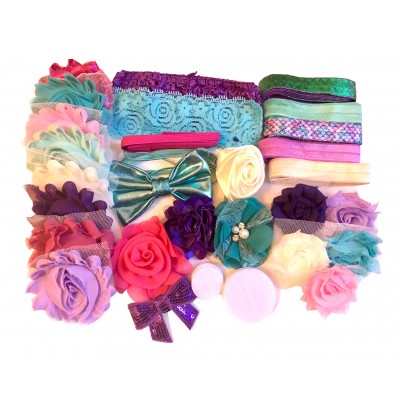 Mini Mermaid Baby Shower Headband Kit