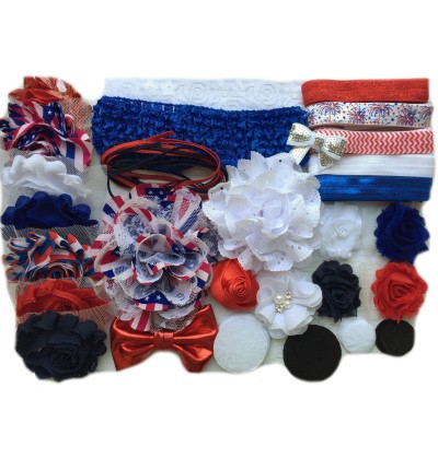 Mini Fourth of July Baby Shower Headband Kit