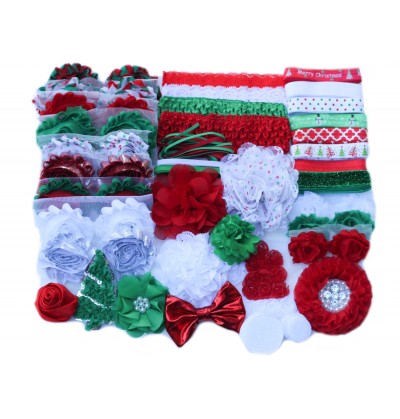 Christmas Baby Shower Headband Kit