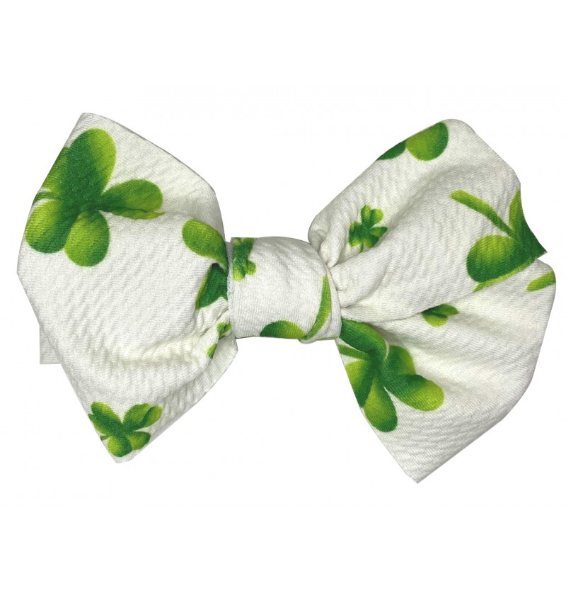 4.5" White with Shamrocks...