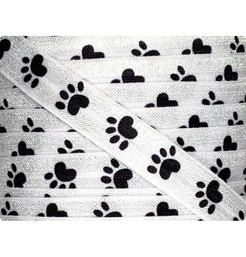 Paw Print 5/8" Fold Over...