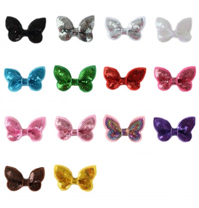 2" Butterfly Sequin Bow