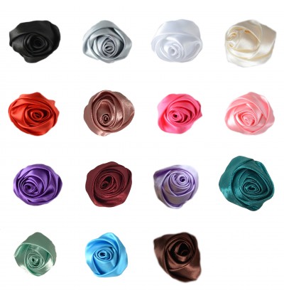 2" Mini Satin Rose Grab Bag - 10 pieces