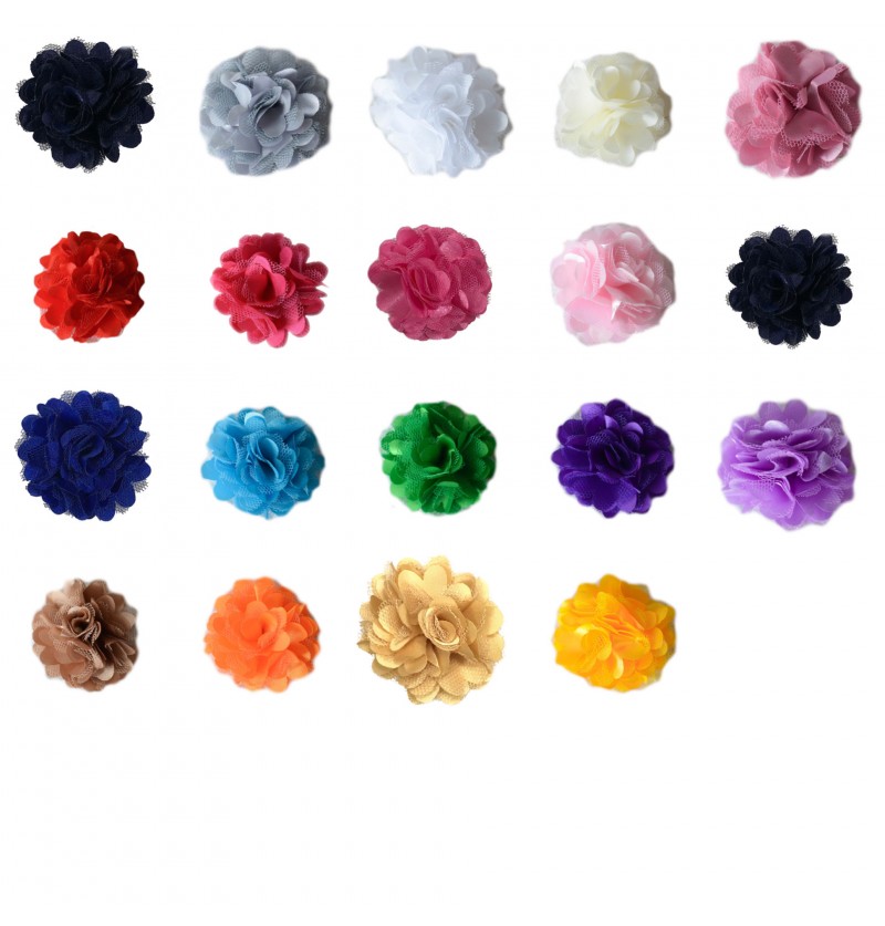 2" Satin Puff Flower Grab...