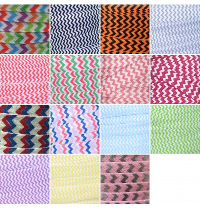 Chevron 5/8" Fold Over Elastic