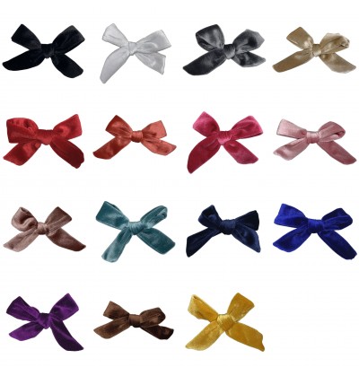 4" Velvet School Girl Bow