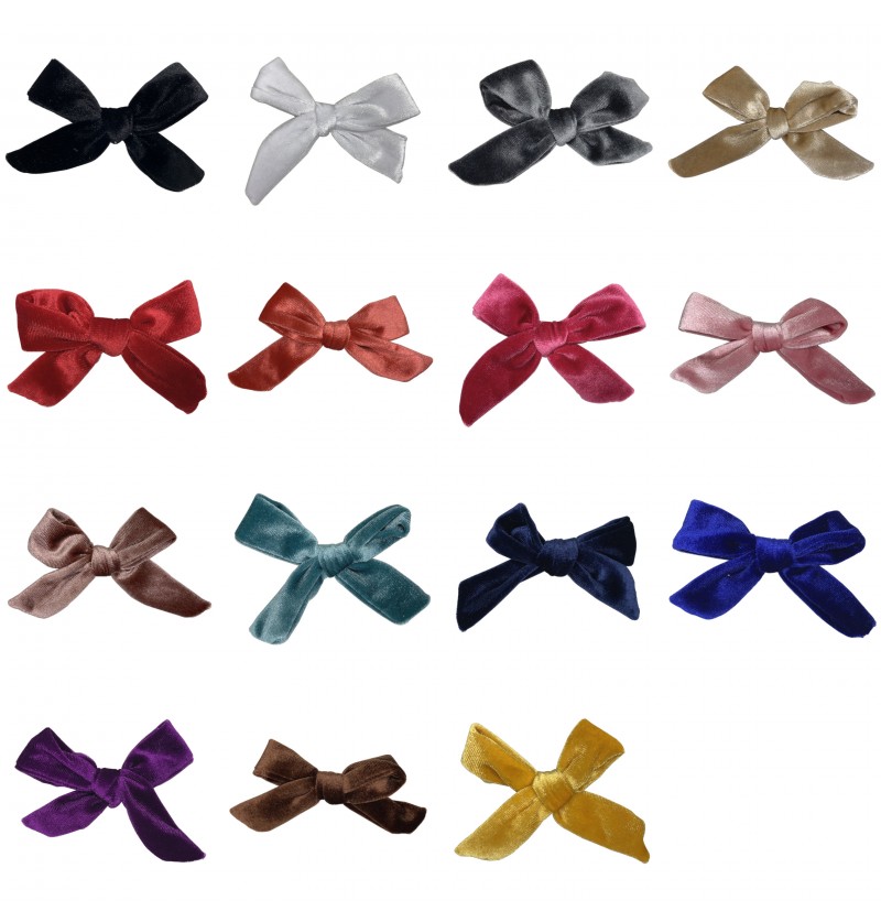 4" Velvet School Girl Bow