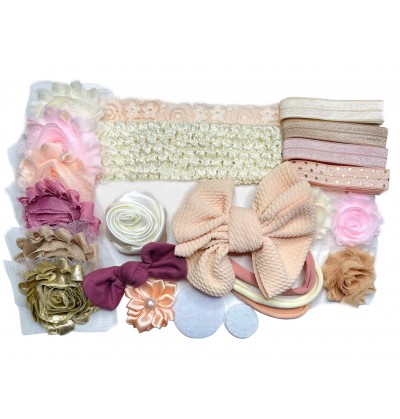 Mini Headband & Bow Kit - Vintage Princess