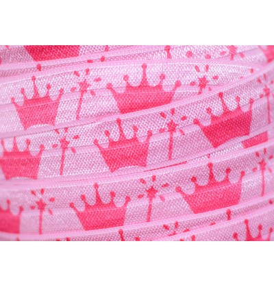 Princess PInk 5/8" Fold Over Elastic