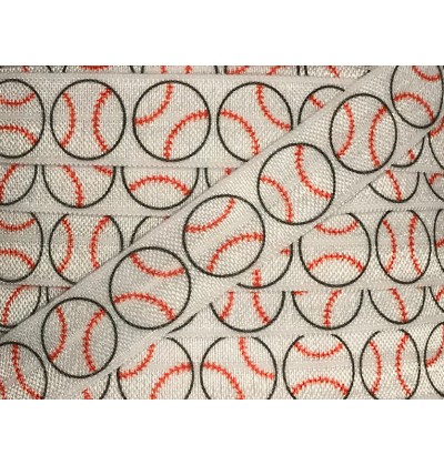 Baseball 5/8" Fold Over Elastic