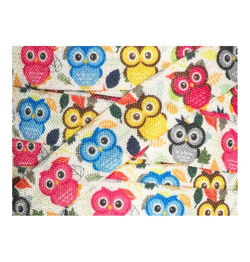 Owls 5/8" Fold Over Elastic