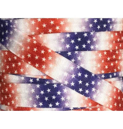 Star Spangled 5/8" Fold Over Elastic