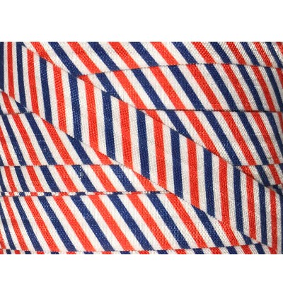 Red, White & Blue Stripes 5/8" Fold Over Elastic