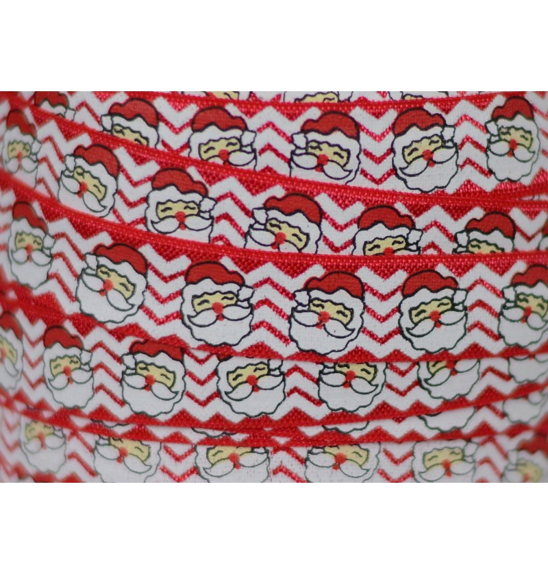 Happy Santa 5/8" Fold Over...