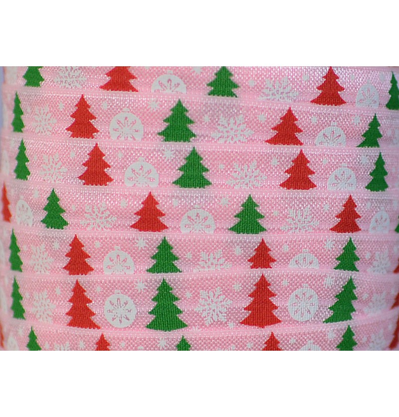 Pink w/ Christmas Trees...