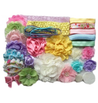 Mini Springtime Pastels Baby Shower Headband Kit